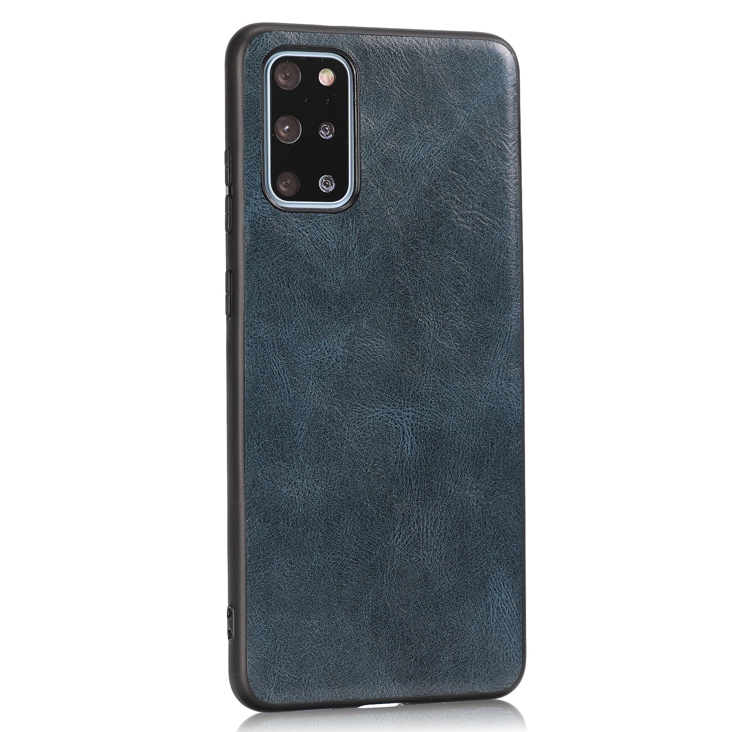 Crazy Horse Texture PU Leather Coated TPU Case for Samsung Galaxy S20 Plus / S20 Plus 5G - Blue