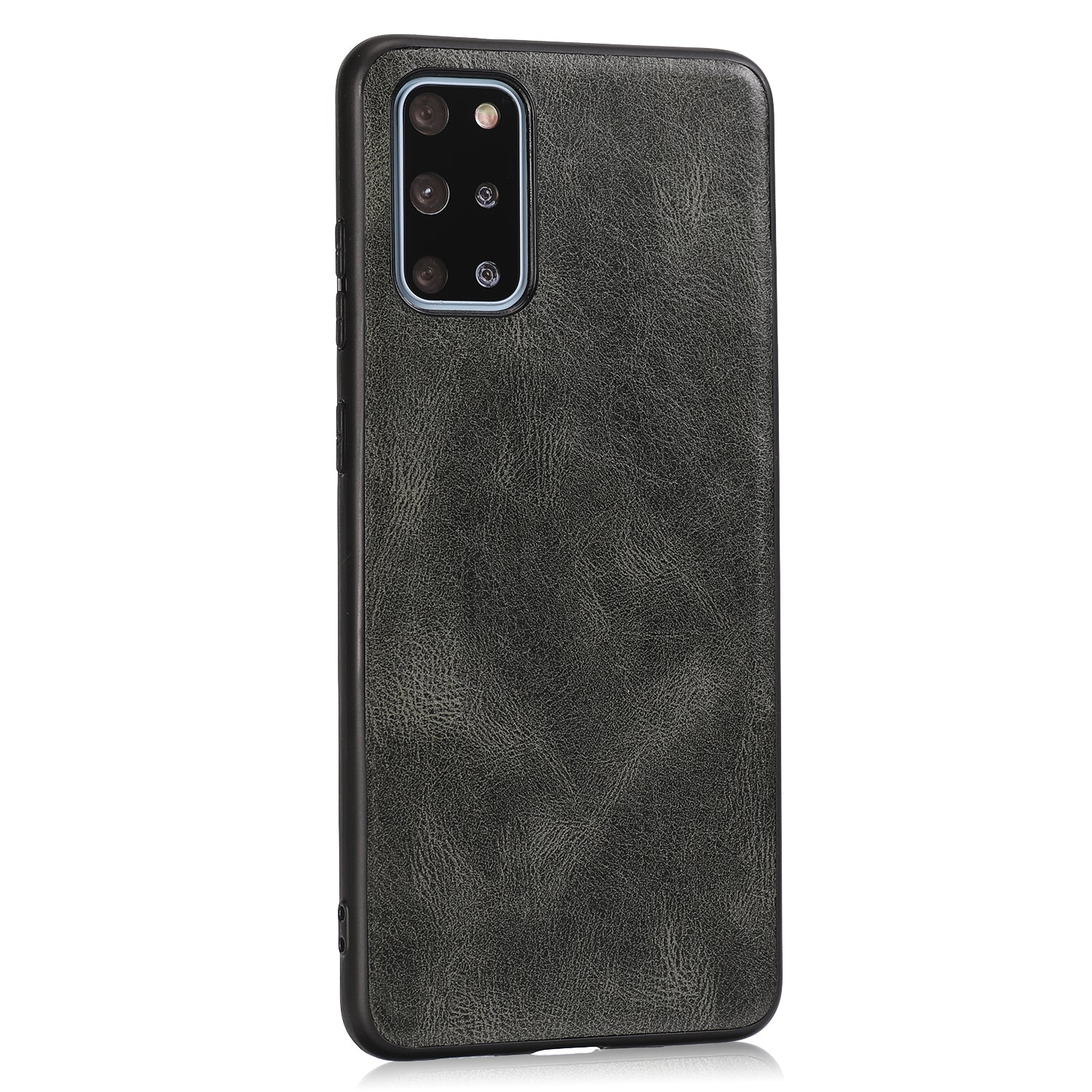 Crazy Horse Texture PU Leather Coated TPU Case for Samsung Galaxy S20 Plus / S20 Plus 5G - Grey