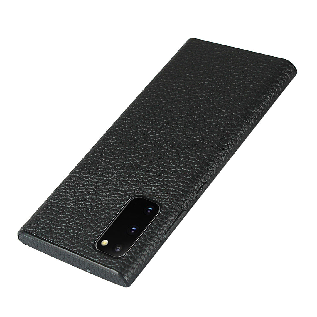 Litchi Texture Genuine Leather + TPU Phone Casing for Samsung Galaxy S20 4G/S20 5G - Black