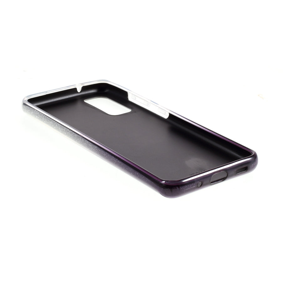 Gradient Color TPU + PC Hybrid Phone Back Case for Samsung Galaxy S20 4G/S20 5G - Black