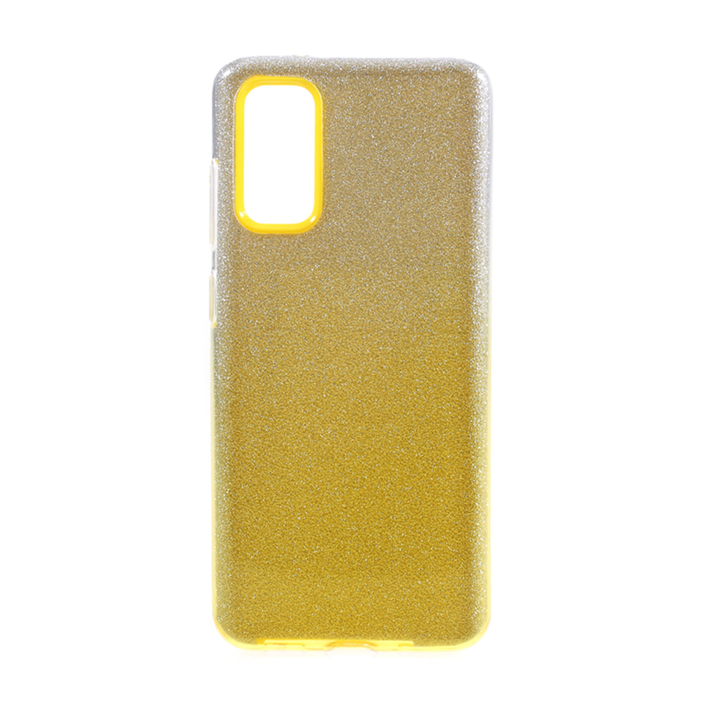 Gradient Color TPU + PC Hybrid Phone Back Case for Samsung Galaxy S20 4G/S20 5G - Yellow