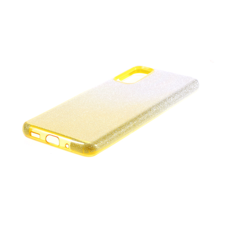 Gradient Color TPU + PC Hybrid Phone Back Case for Samsung Galaxy S20 4G/S20 5G - Yellow