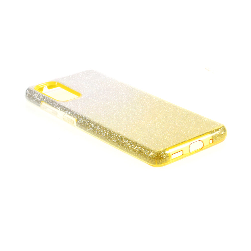 Gradient Color TPU + PC Hybrid Phone Back Case for Samsung Galaxy S20 4G/S20 5G - Yellow