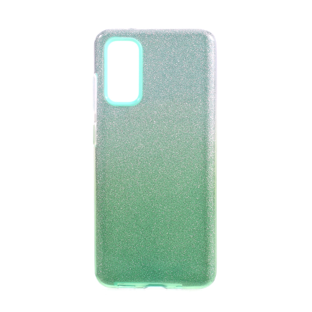 Gradient Color TPU + PC Hybrid Phone Back Case for Samsung Galaxy S20 4G/S20 5G - Green