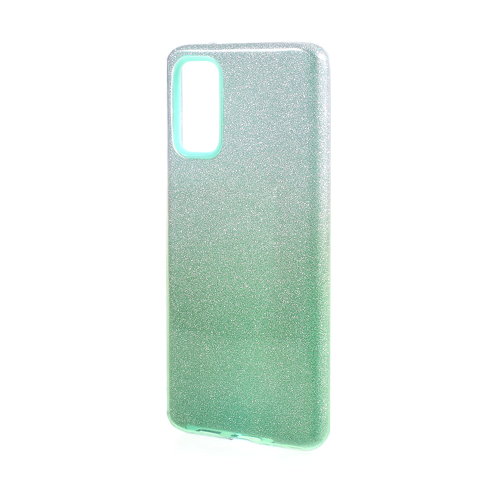 Gradient Color TPU + PC Hybrid Phone Back Case for Samsung Galaxy S20 4G/S20 5G - Green