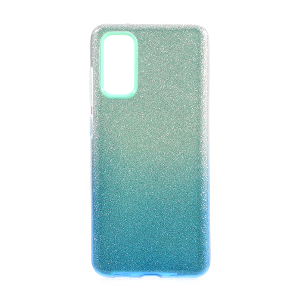 Gradient Color TPU + PC Hybrid Phone Back Case for Samsung Galaxy S20 4G/S20 5G - Blue