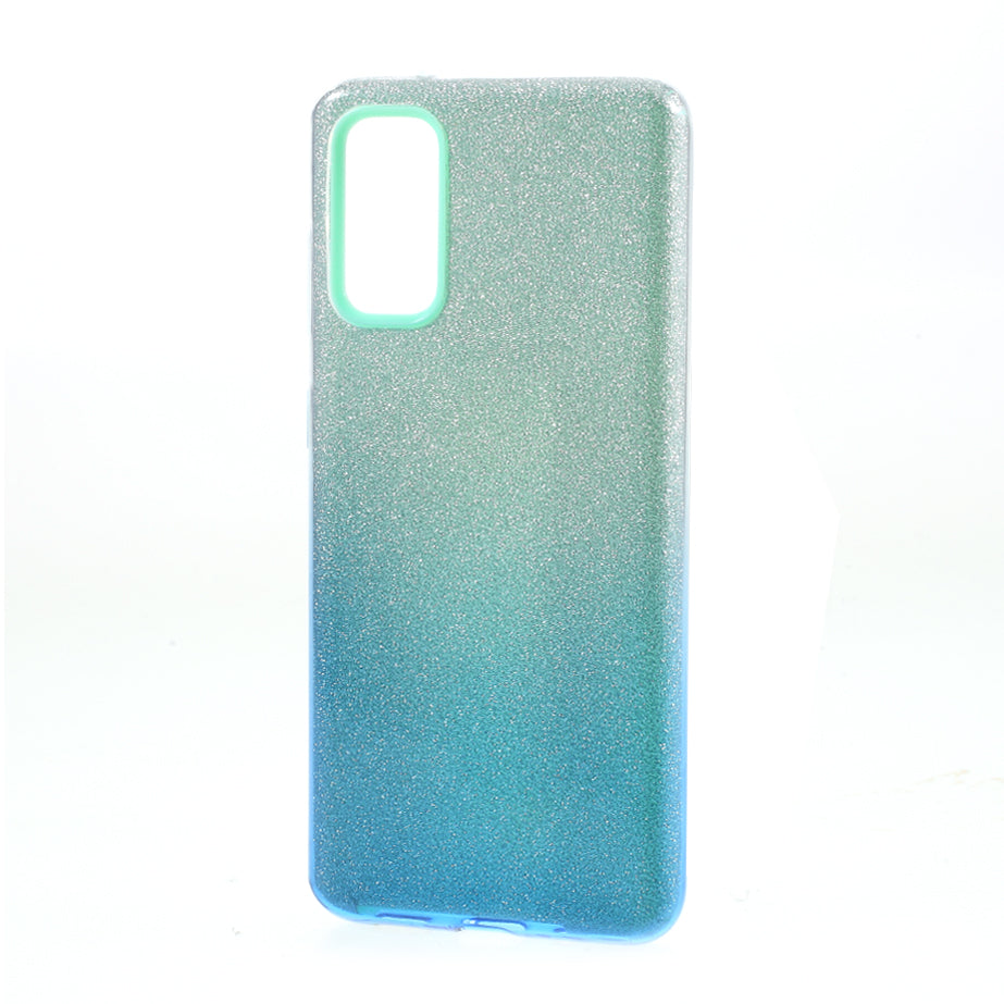 Gradient Color TPU + PC Hybrid Phone Back Case for Samsung Galaxy S20 4G/S20 5G - Blue