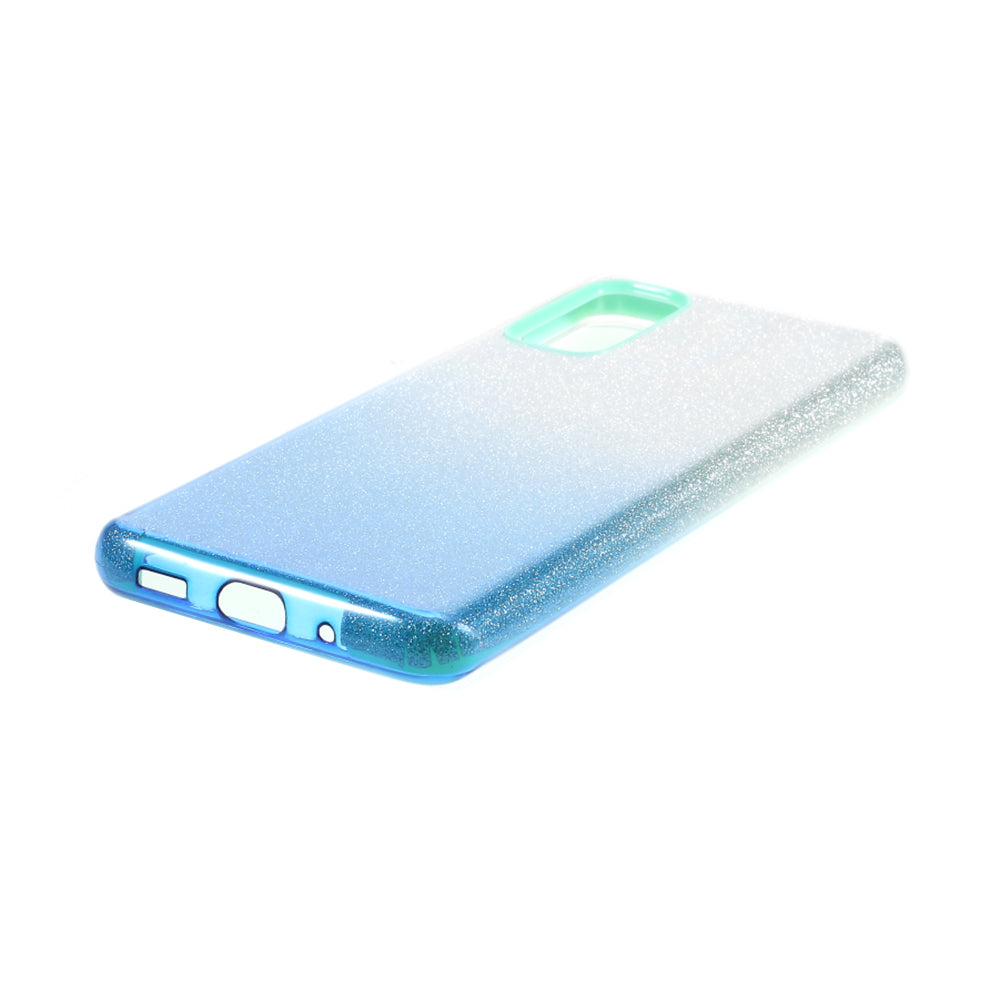 Gradient Color TPU + PC Hybrid Phone Back Case for Samsung Galaxy S20 4G/S20 5G - Blue