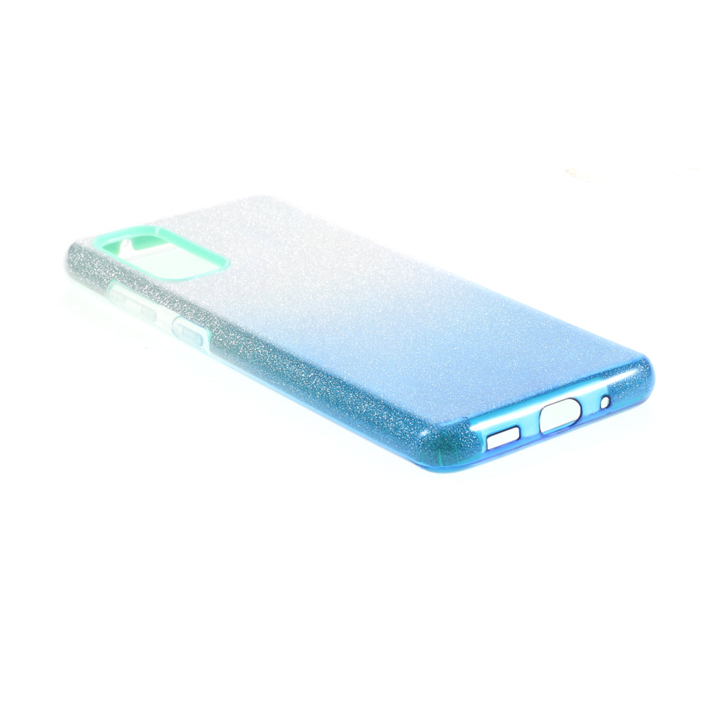 Gradient Color TPU + PC Hybrid Phone Back Case for Samsung Galaxy S20 4G/S20 5G - Blue