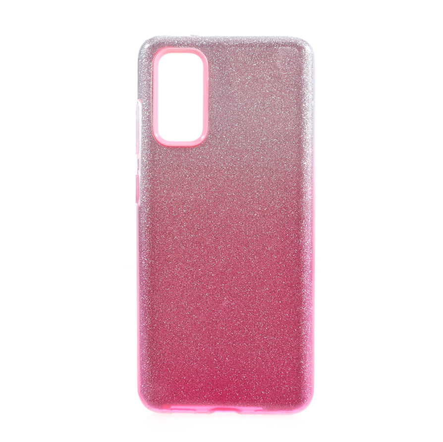 Gradient Color TPU + PC Hybrid Phone Back Case for Samsung Galaxy S20 4G/S20 5G - Pink