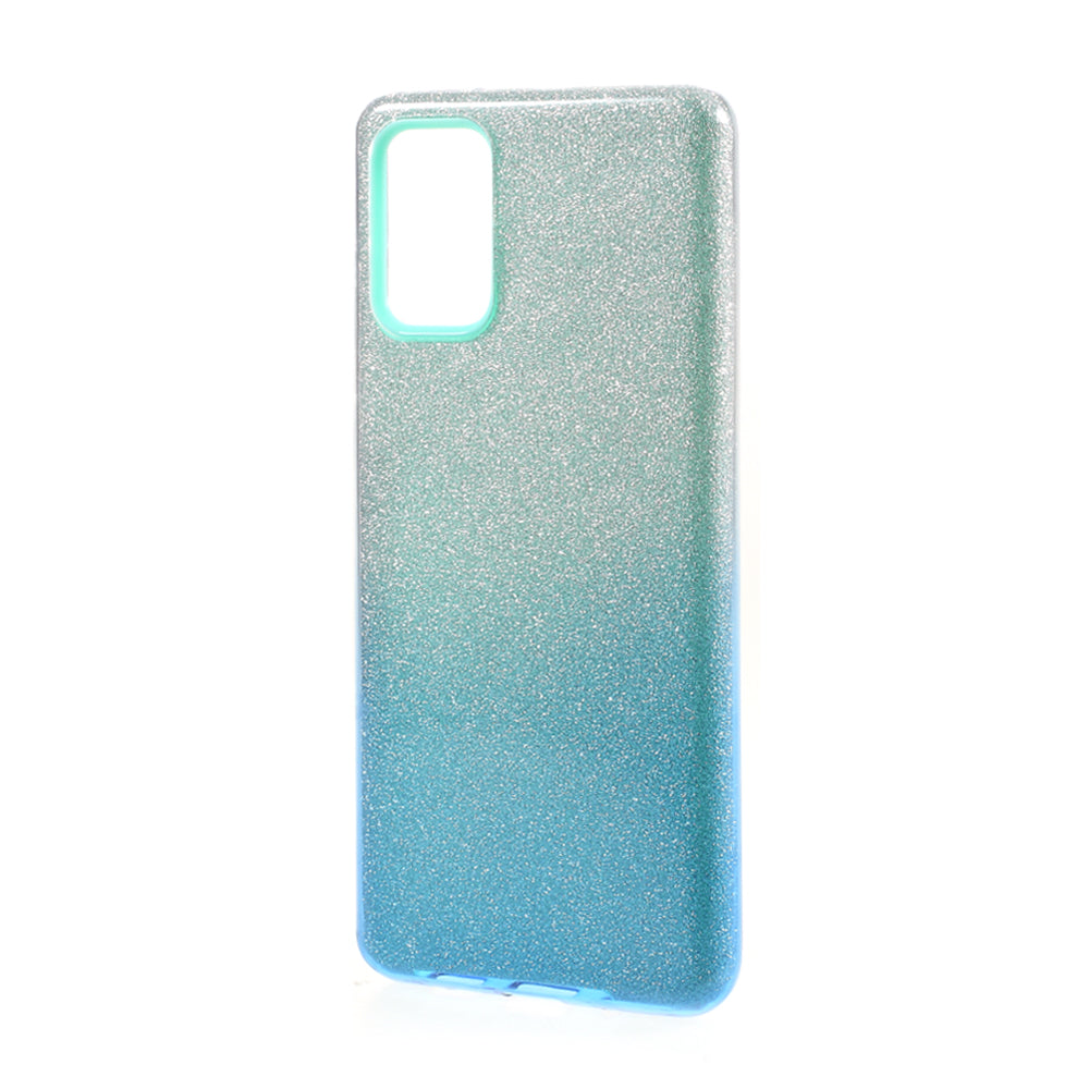 Gradient Color TPU + PC Hybrid Phone Back Case for Samsung Galaxy S20 Plus / S20 Plus 5G - Blue