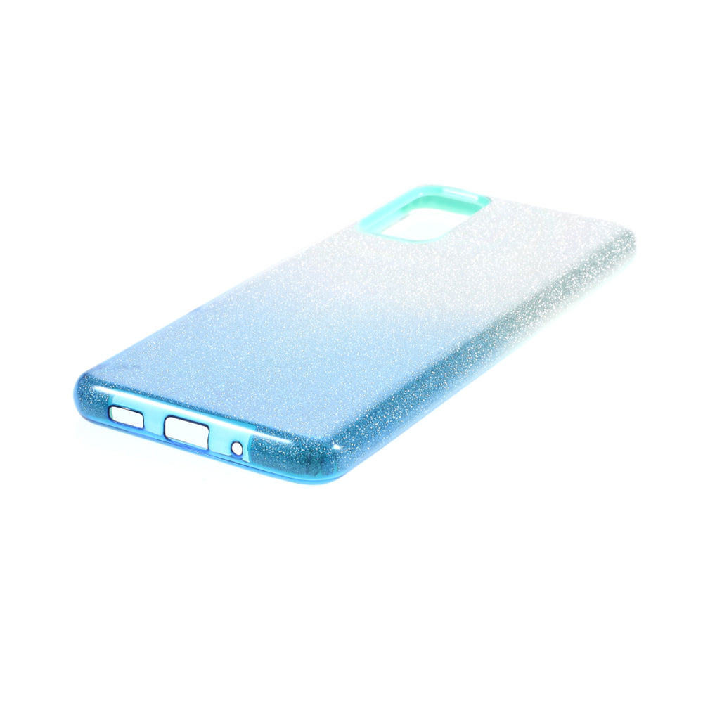 Gradient Color TPU + PC Hybrid Phone Back Case for Samsung Galaxy S20 Plus / S20 Plus 5G - Blue