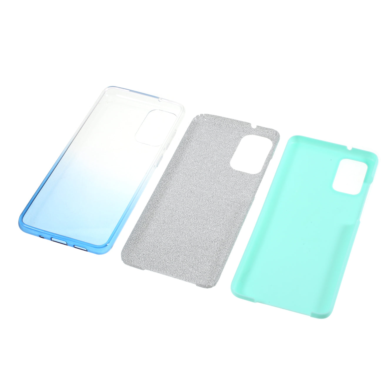 Gradient Color TPU + PC Hybrid Phone Back Case for Samsung Galaxy S20 Plus / S20 Plus 5G - Blue