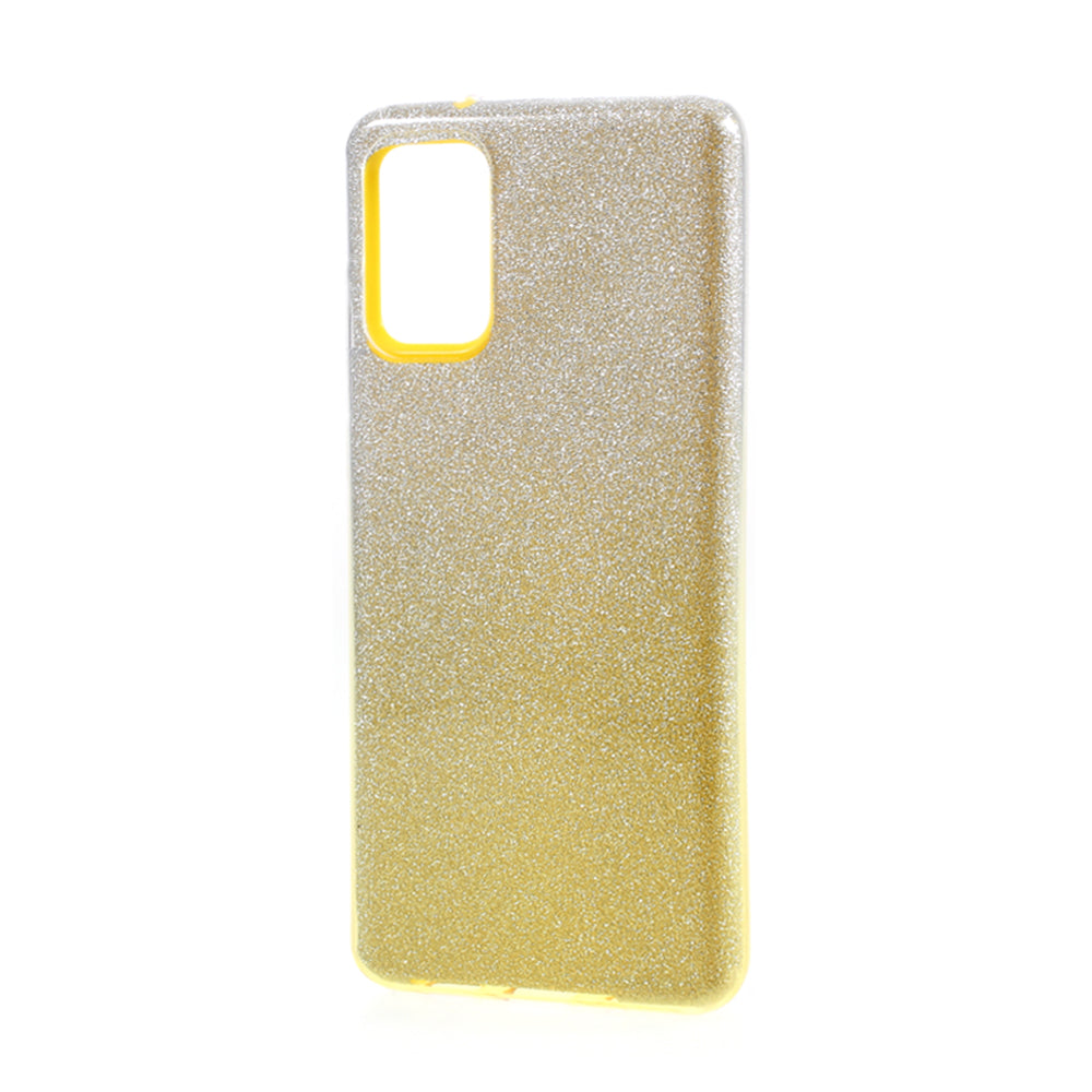 Gradient Color TPU + PC Hybrid Phone Back Case for Samsung Galaxy S20 Plus / S20 Plus 5G - Yellow