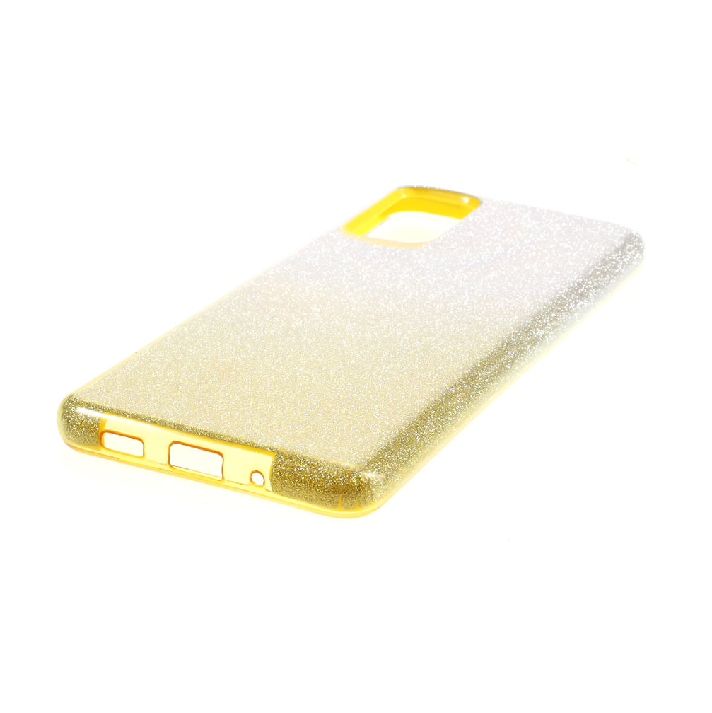 Gradient Color TPU + PC Hybrid Phone Back Case for Samsung Galaxy S20 Plus / S20 Plus 5G - Yellow