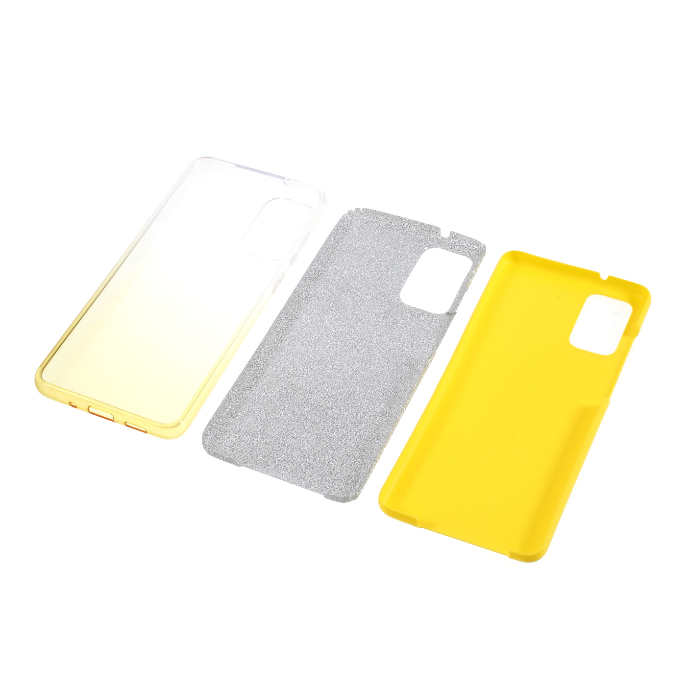 Gradient Color TPU + PC Hybrid Phone Back Case for Samsung Galaxy S20 Plus / S20 Plus 5G - Yellow