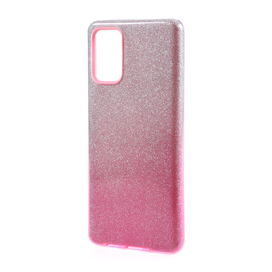 Gradient Color TPU + PC Hybrid Phone Back Case for Samsung Galaxy S20 Plus / S20 Plus 5G - Pink