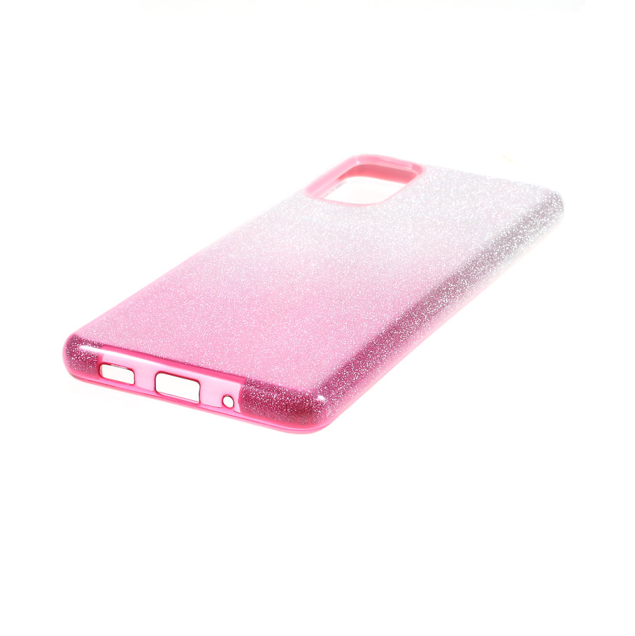 Gradient Color TPU + PC Hybrid Phone Back Case for Samsung Galaxy S20 Plus / S20 Plus 5G - Pink