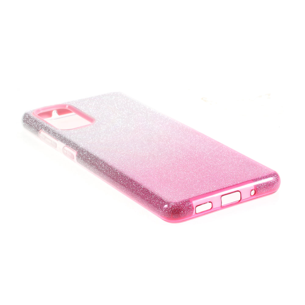 Gradient Color TPU + PC Hybrid Phone Back Case for Samsung Galaxy S20 Plus / S20 Plus 5G - Pink