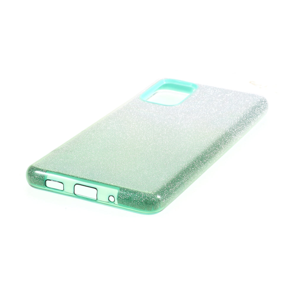 Gradient Color TPU + PC Hybrid Phone Back Case for Samsung Galaxy S20 Plus / S20 Plus 5G - Green