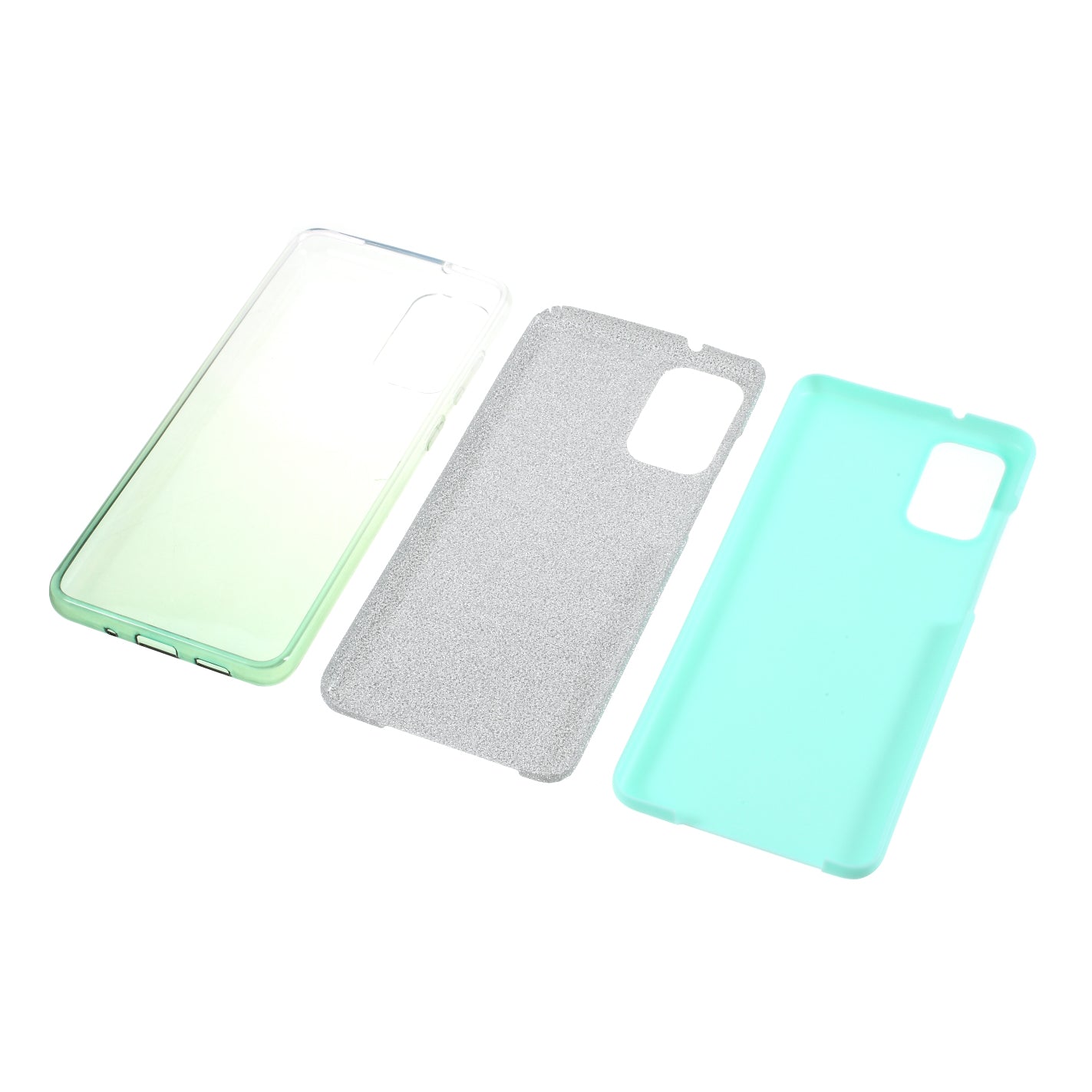 Gradient Color TPU + PC Hybrid Phone Back Case for Samsung Galaxy S20 Plus / S20 Plus 5G - Green