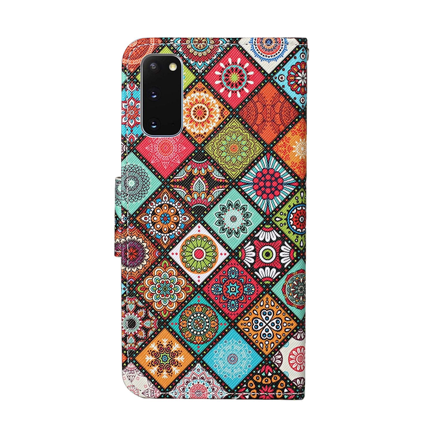 Stand Cover Wallet Pattern Printing Leather Case for Samsung Galaxy S20 4G/S20 5G - Malanda Flower