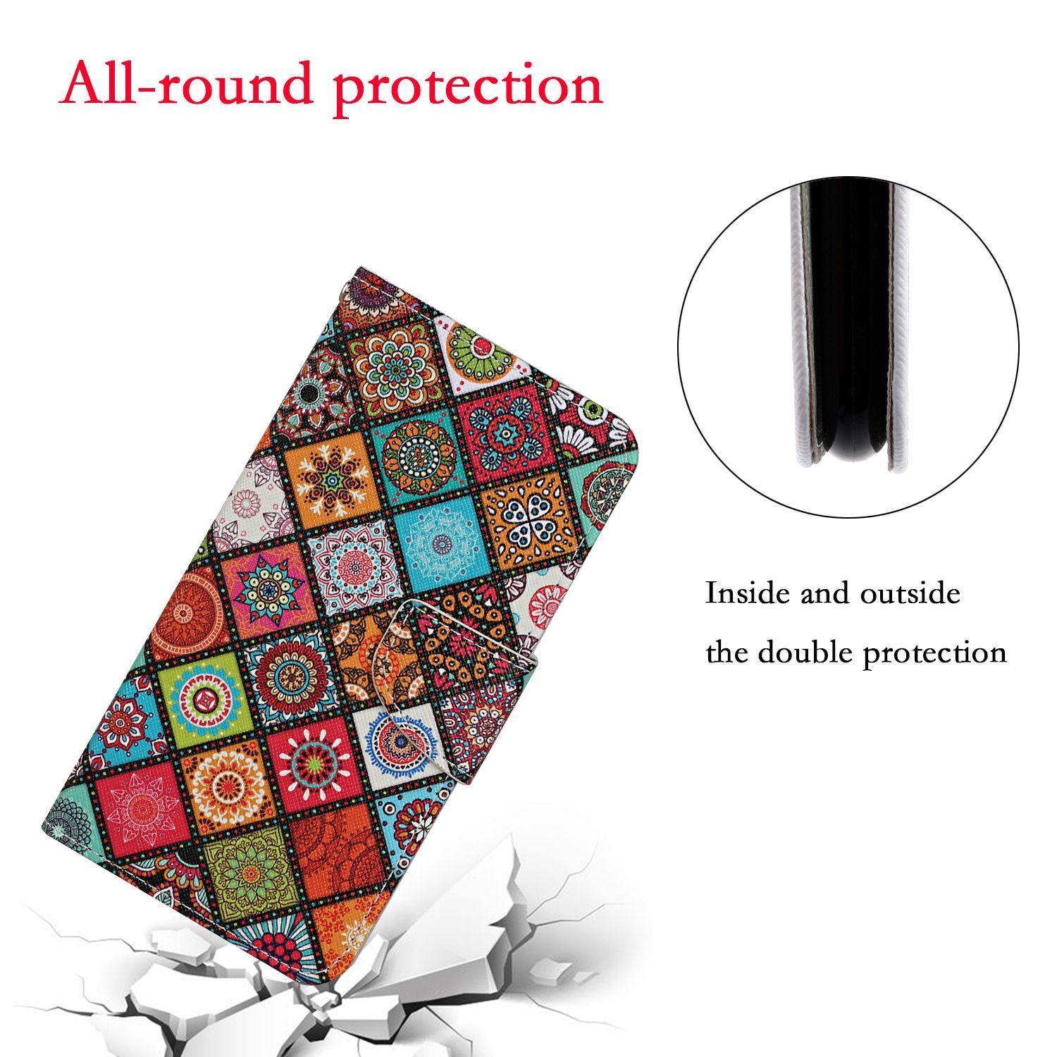 Stand Cover Wallet Pattern Printing Leather Case for Samsung Galaxy S20 4G/S20 5G - Malanda Flower