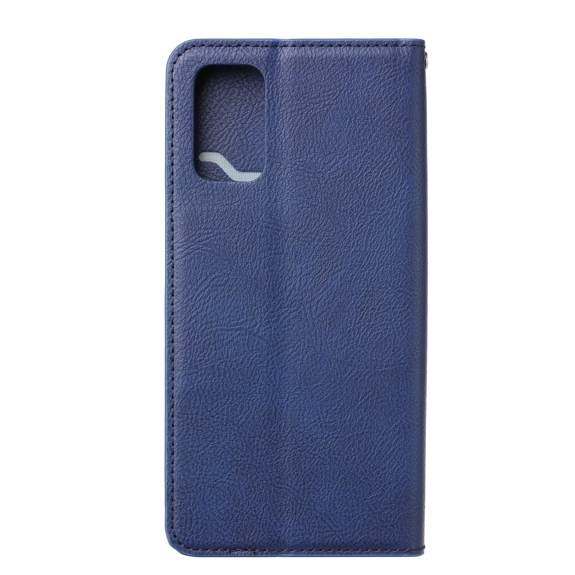 Auto-absorbed Leather Wallet Stand Phone Case for Samsung Galaxy S20 4G/S20 5G - Blue