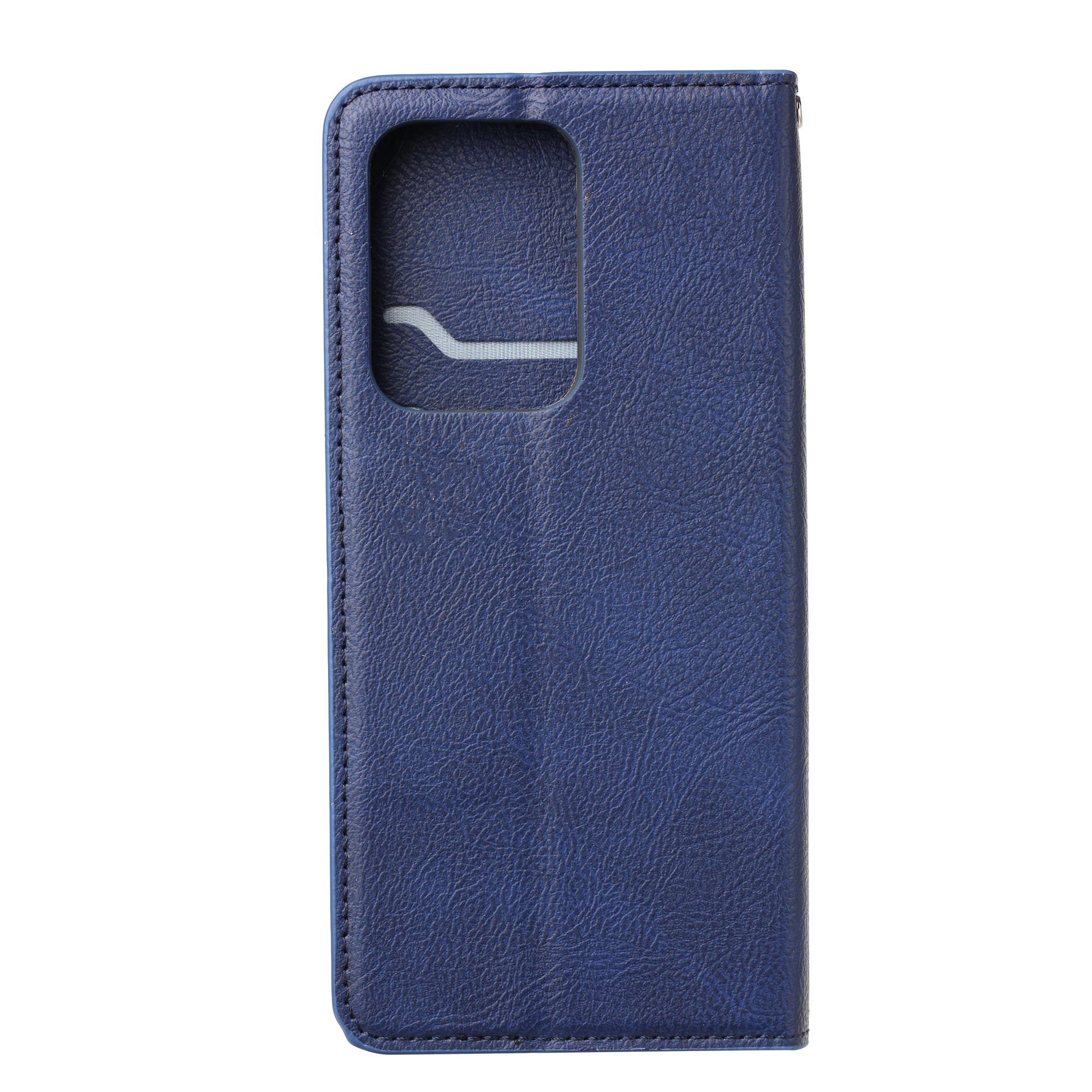 Auto-absorbed Wallet Leather Mobile Phone Case for Samsung Galaxy S20 Ultra - Blue