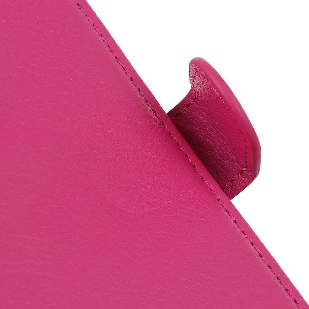 For Samsung Galaxy S20 Fan Edition Shockproof Anti-dust Anti-scratch Litchi Texture Wallet Stand Leather Cover - Rose