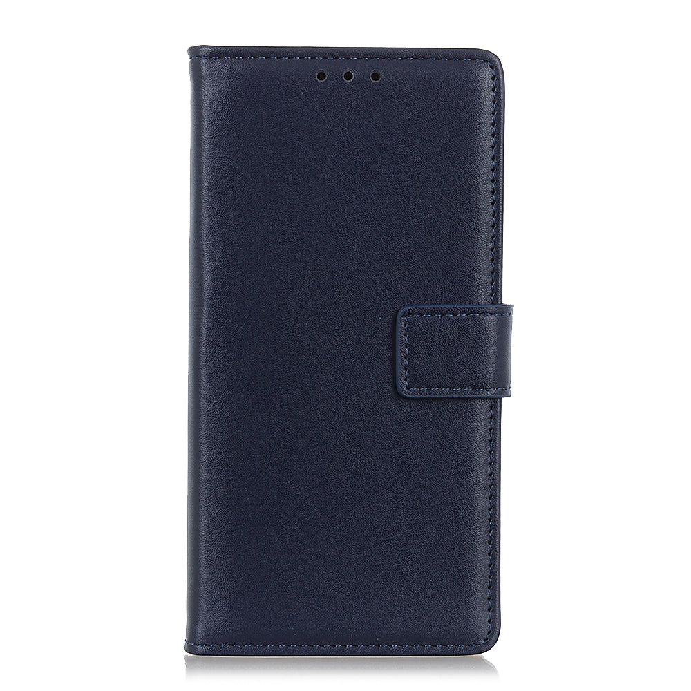 For Samsung Galaxy S20 Fan Edition Protective Phone Case Scratch Resistant Shell Shockproof Flip Cover with Stand Wallet - Dark Blue