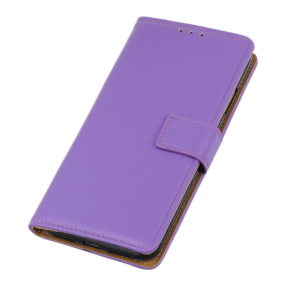 For Samsung Galaxy S20 Fan Edition Protective Phone Case Scratch Resistant Shell Shockproof Flip Cover with Stand Wallet - Purple