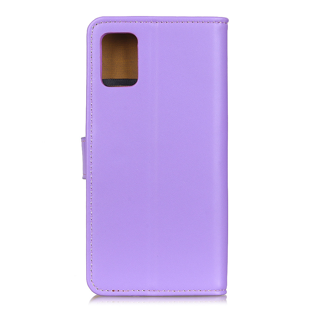 For Samsung Galaxy S20 Fan Edition Protective Phone Case Scratch Resistant Shell Shockproof Flip Cover with Stand Wallet - Purple