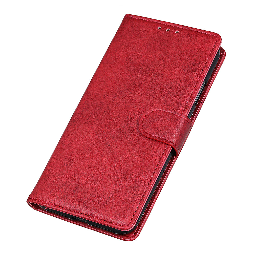 With Stand Wallet PU Leather Stylish Shell for Samsung Galaxy S20 FE/S20 Fan Edition/S20 FE 5G/S20 Fan Edition 5G/S20 Lite - Red