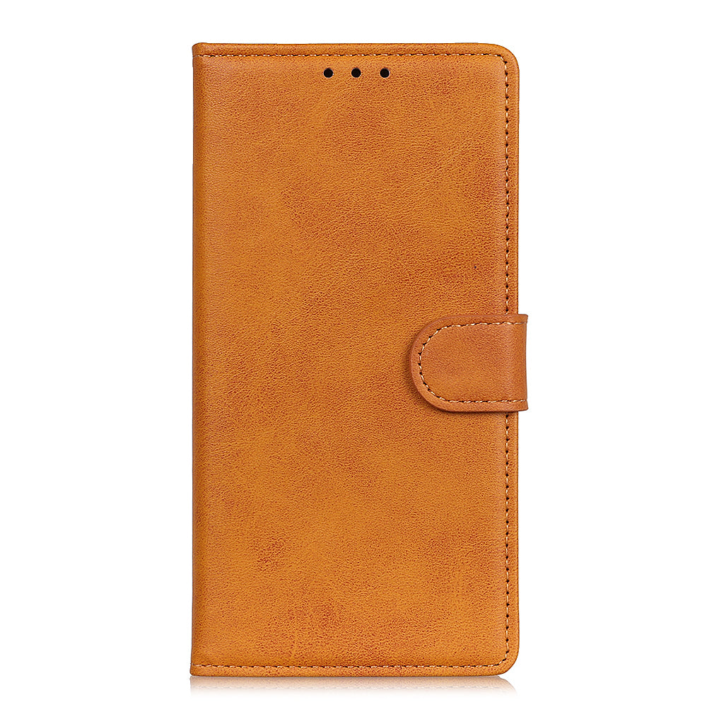 With Stand Wallet PU Leather Stylish Shell for Samsung Galaxy S20 FE/S20 Fan Edition/S20 FE 5G/S20 Fan Edition 5G/S20 Lite - Brown