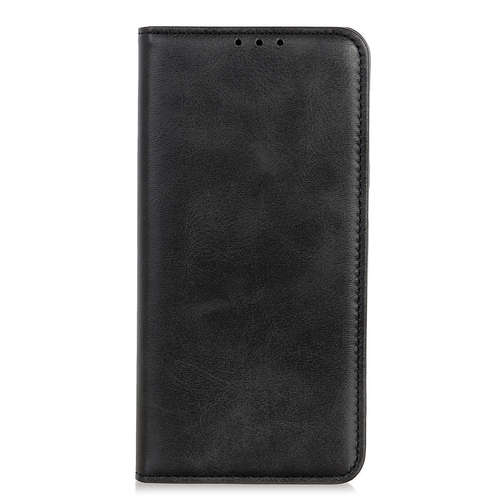 Magnetic Closure Scratch-resistant Split Leather Phone Cover for Samsung Galaxy S20 FE/S20 Fan Edition/S20 FE 5G/S20 Fan Edition 5G/S20 Lite - Black