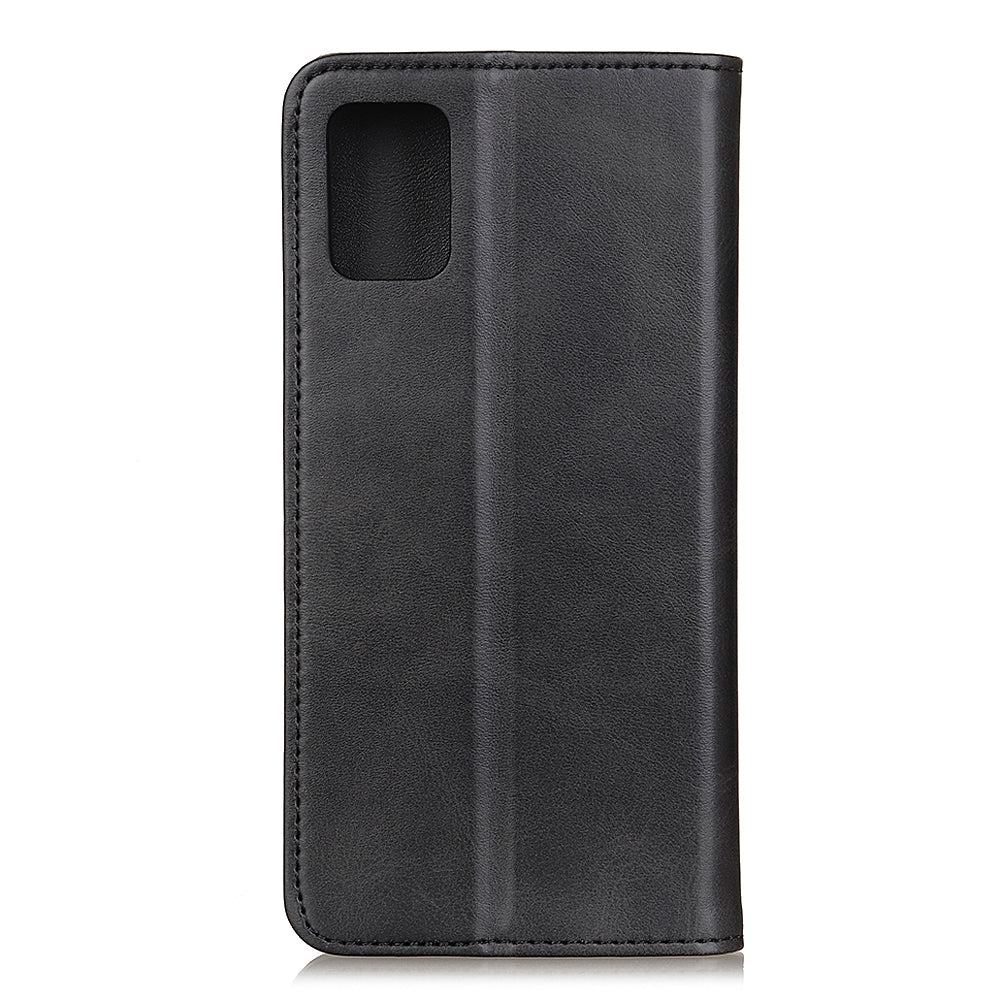 Magnetic Closure Scratch-resistant Split Leather Phone Cover for Samsung Galaxy S20 FE/S20 Fan Edition/S20 FE 5G/S20 Fan Edition 5G/S20 Lite - Black