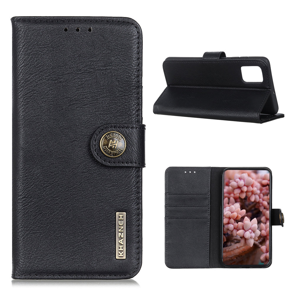 KHAZNEH Wallet Leather Cover for Samsung Galaxy S20 FE 4G/5G/S20 Lite/S20 FE 2022 - Black