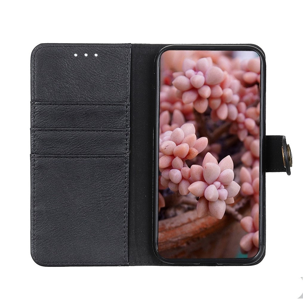 KHAZNEH Wallet Leather Cover for Samsung Galaxy S20 FE 4G/5G/S20 Lite/S20 FE 2022 - Black