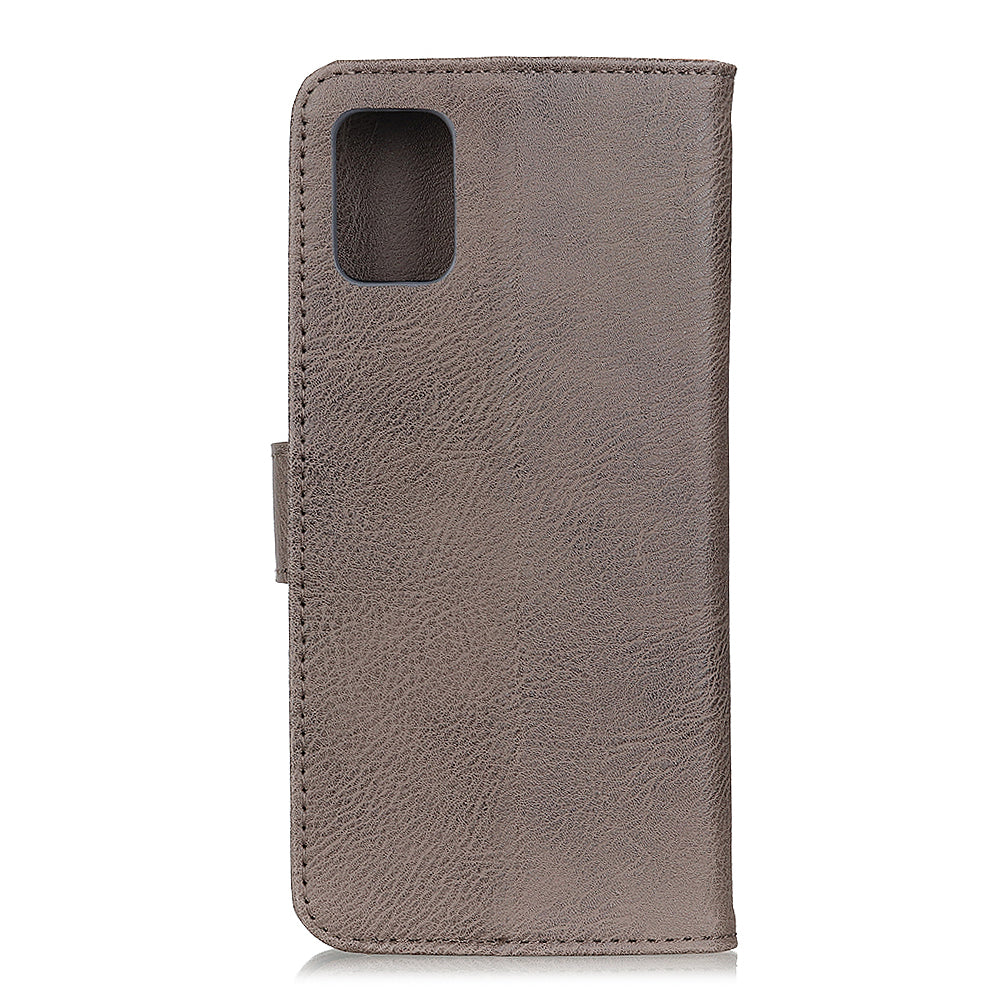 KHAZNEH Wallet Leather Cover for Samsung Galaxy S20 FE 4G/5G/S20 Lite/S20 FE 2022 - Grey