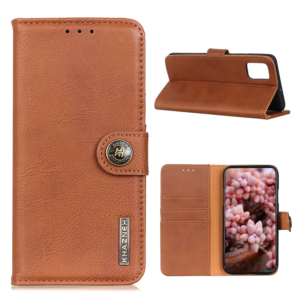 KHAZNEH Wallet Leather Cover for Samsung Galaxy S20 FE 4G/5G/S20 Lite/S20 FE 2022 - Brown