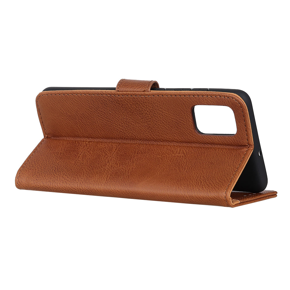 KHAZNEH Wallet Leather Cover for Samsung Galaxy S20 FE 4G/5G/S20 Lite/S20 FE 2022 - Brown