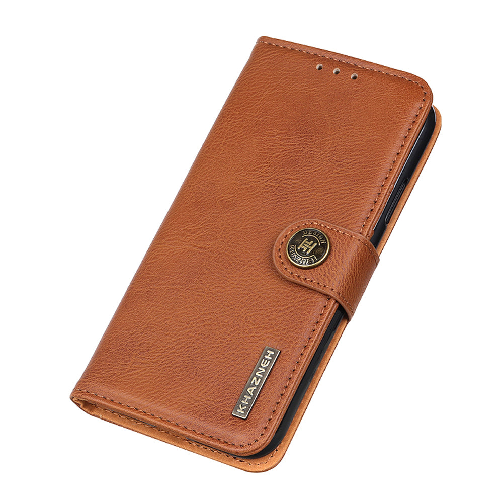 KHAZNEH Wallet Leather Cover for Samsung Galaxy S20 FE 4G/5G/S20 Lite/S20 FE 2022 - Brown