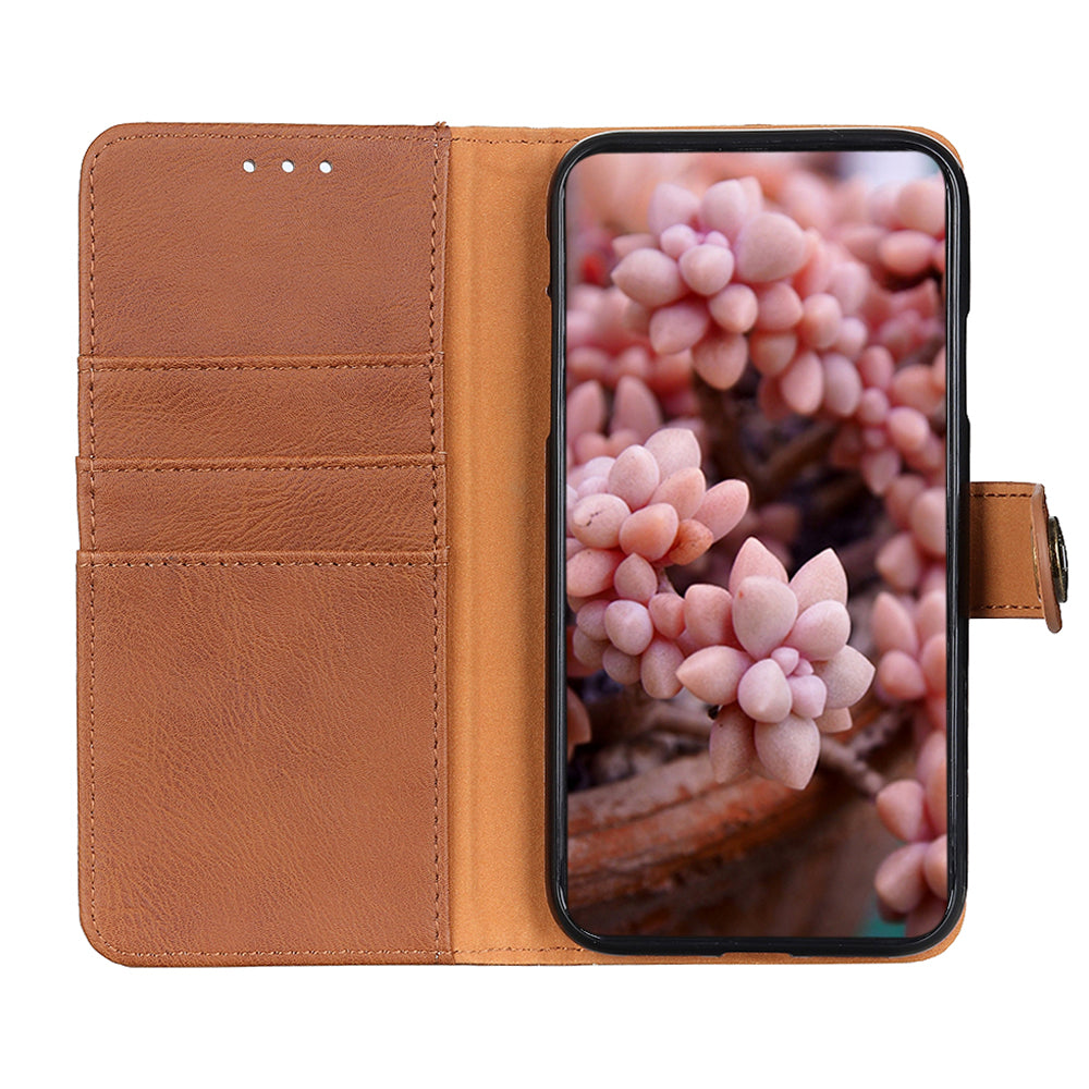 KHAZNEH Wallet Leather Cover for Samsung Galaxy S20 FE 4G/5G/S20 Lite/S20 FE 2022 - Brown