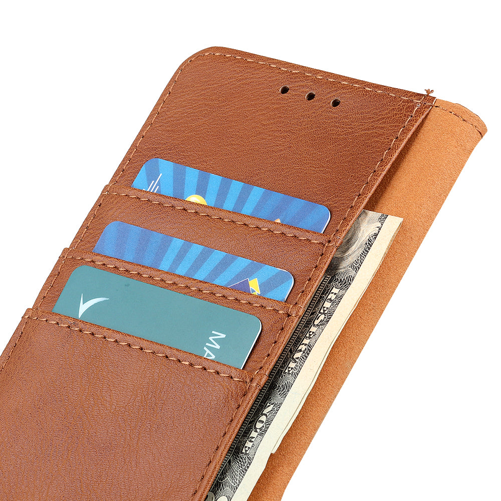 KHAZNEH Wallet Leather Cover for Samsung Galaxy S20 FE 4G/5G/S20 Lite/S20 FE 2022 - Brown