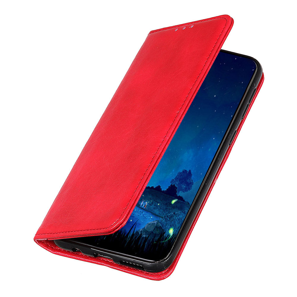 Crazy Horse Texture Leather Auto-absorbed Cover for Samsung Galaxy S20 FE/S20 Fan Edition/S20 FE 5G/S20 Fan Edition 5G/S20 Lite/S20 Lite - Red