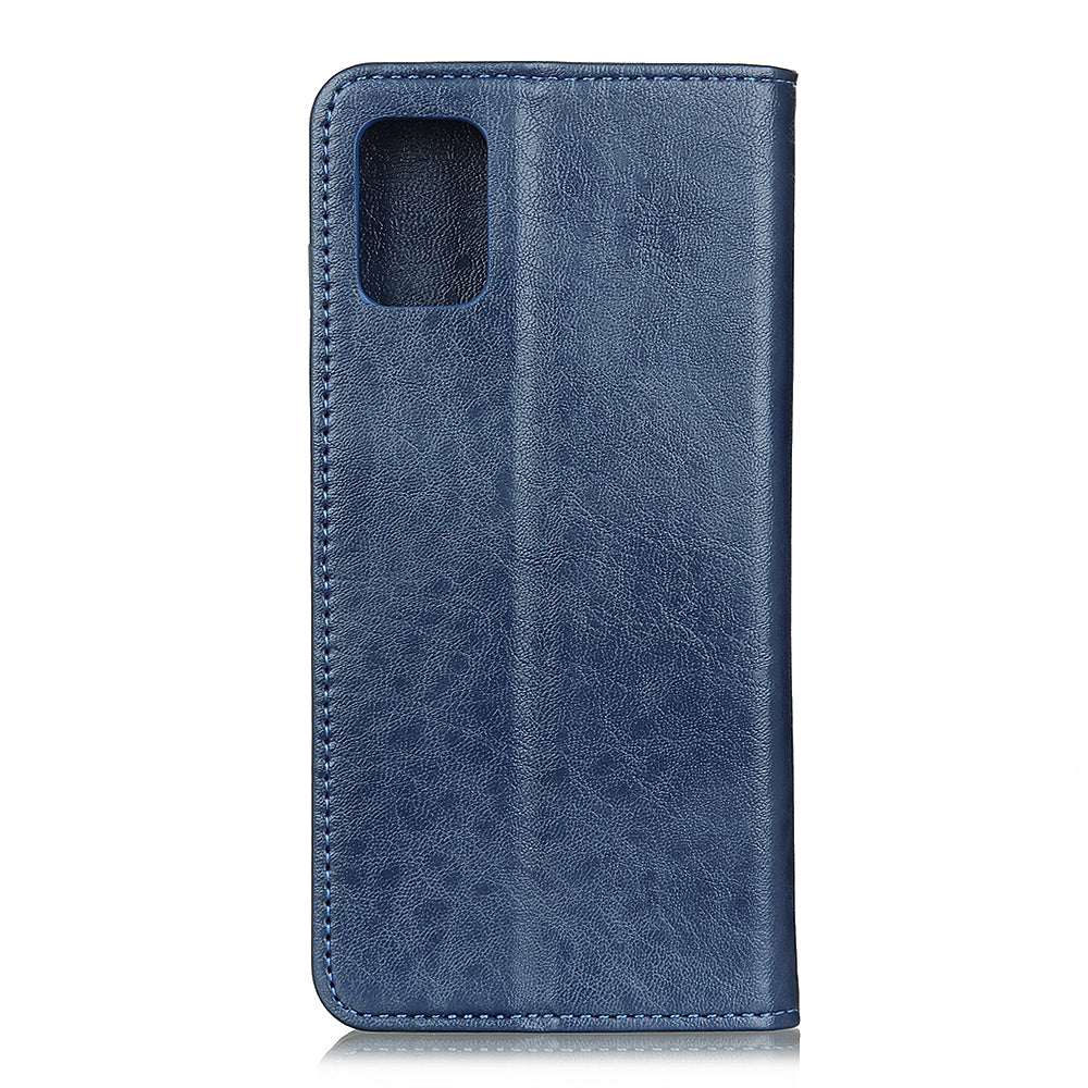 Crazy Horse Texture Leather Auto-absorbed Cover for Samsung Galaxy S20 FE/S20 Fan Edition/S20 FE 5G/S20 Fan Edition 5G/S20 Lite/S20 Lite - Blue