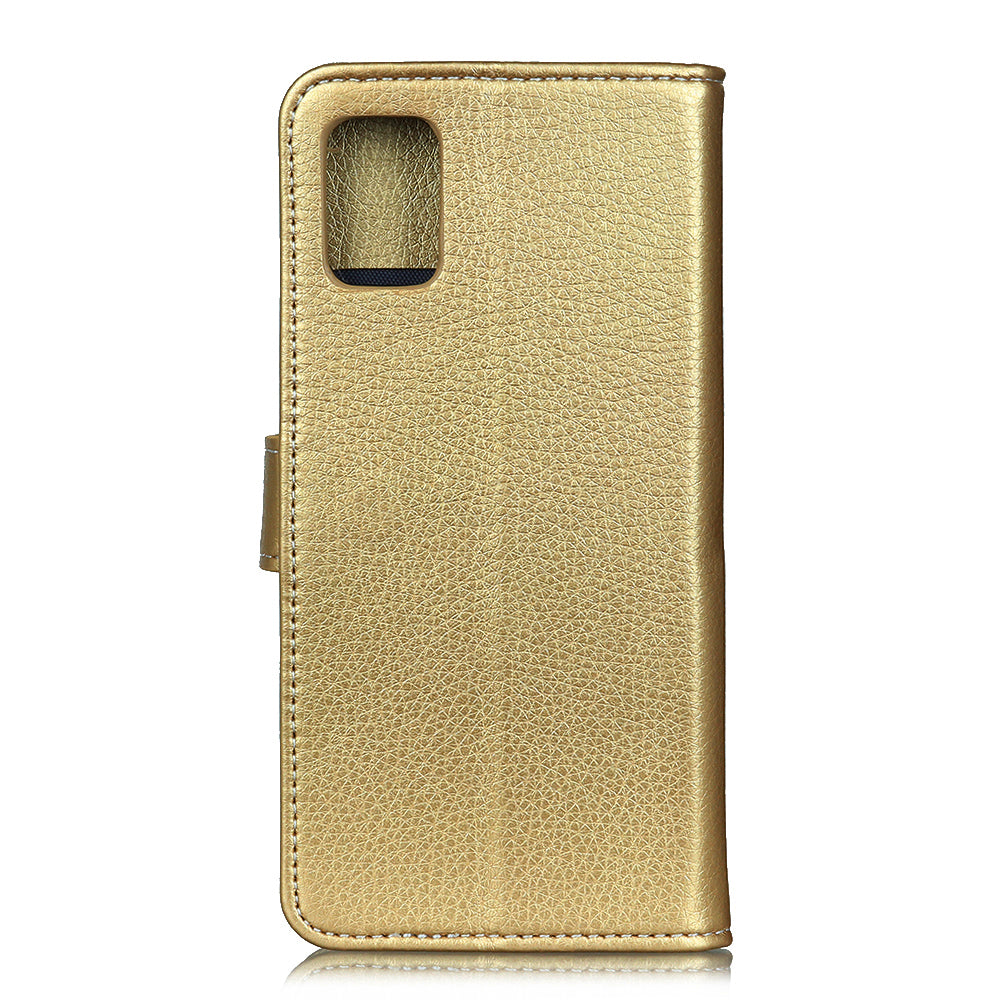 Litchi Surface PU Leather with Wallet Cover for Samsung Galaxy S20 FE/S20 Fan Edition/S20 FE 5G/S20 Fan Edition 5G/S20 Lite/S20 Lite - Gold