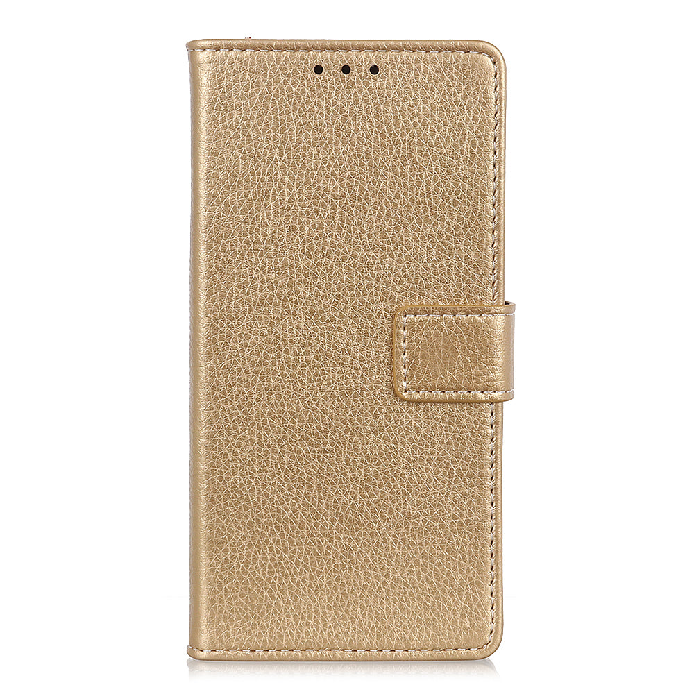 Litchi Surface PU Leather with Wallet Cover for Samsung Galaxy S20 FE/S20 Fan Edition/S20 FE 5G/S20 Fan Edition 5G/S20 Lite/S20 Lite - Gold