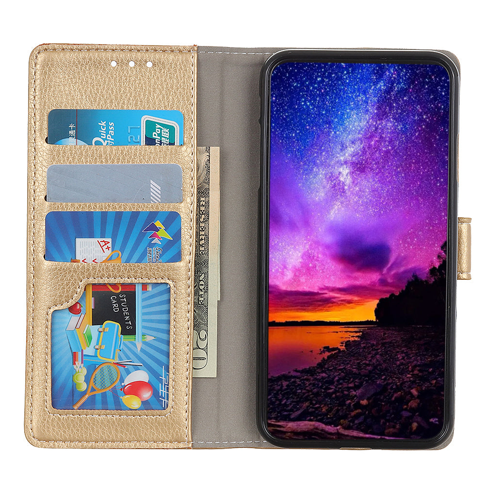 Litchi Surface PU Leather with Wallet Cover for Samsung Galaxy S20 FE/S20 Fan Edition/S20 FE 5G/S20 Fan Edition 5G/S20 Lite/S20 Lite - Gold